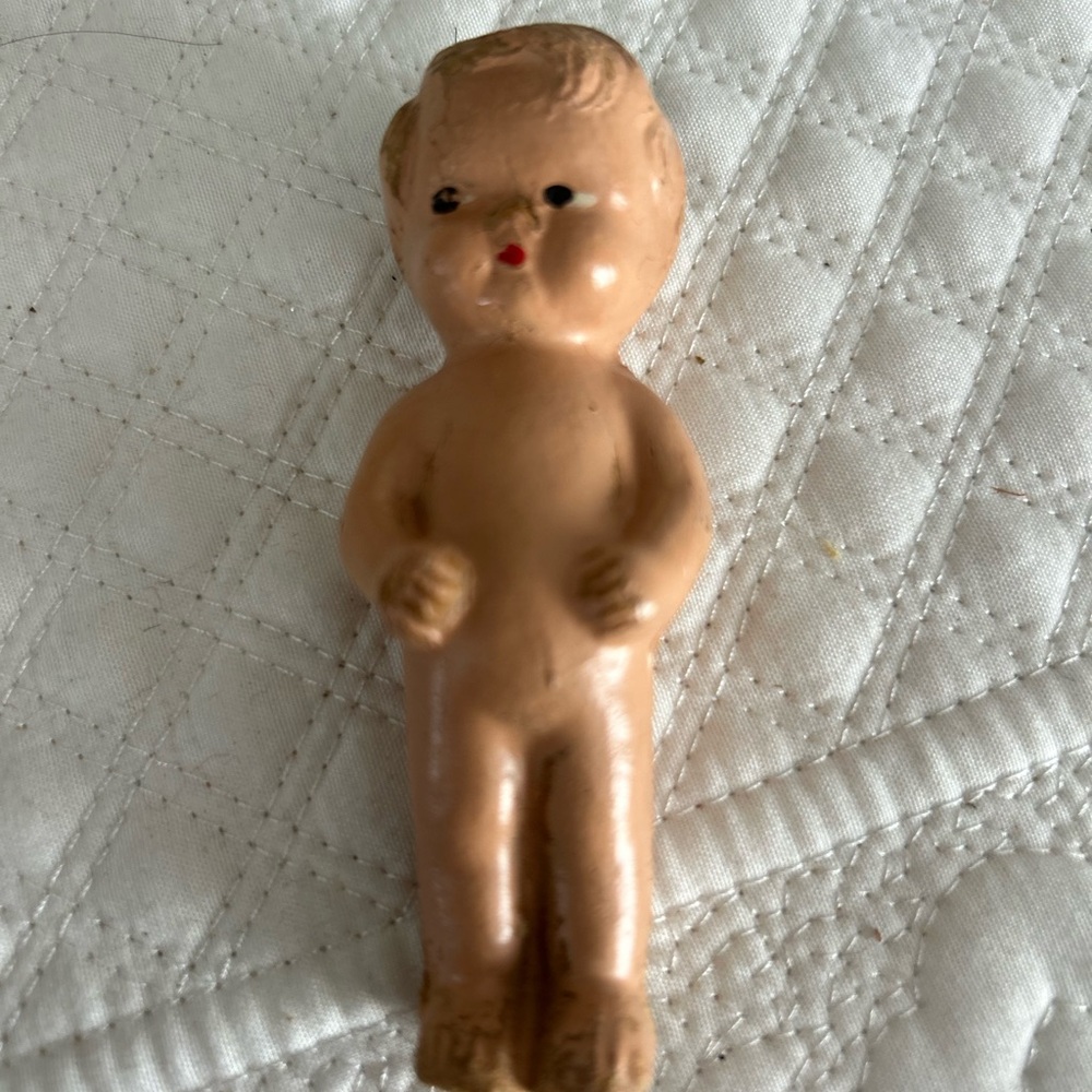 Vtg small composition baby doll